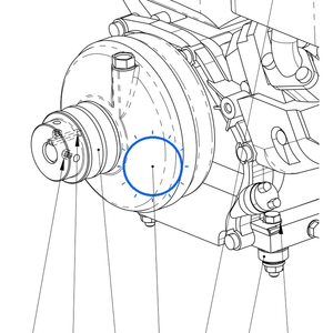 EcoLawn C-0024 Gearbox Reducer — Motor Assembly replacement part for ECO100 and ECO200 top dressers