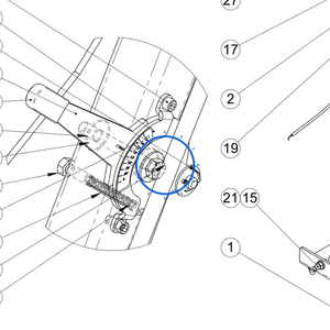 EcoLawn C-0025 Compression Spring — Steering Column Assembly replacement part for ECO Series top dressers