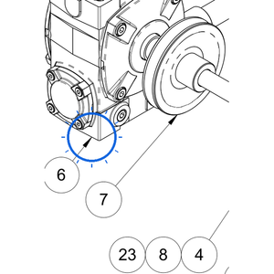 EcoLawn C-0067 Gear Box ECO-75 — Drive Assembly replacement part for ECO75 top dresser