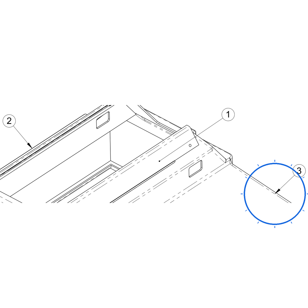 EcoLawn C-0139 Hopper ECO-100 — Hopper and Flap Assembly replacement part for ECO100 top dresser