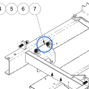 EcoLawn D-0109 Differential Support Bracket — Frame Assembly replacement part for ECO Series top dressers