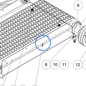 EcoLawn D-0112 Plate for Friction Free — Conveyor Assembly replacement part for ECO Series top dressers