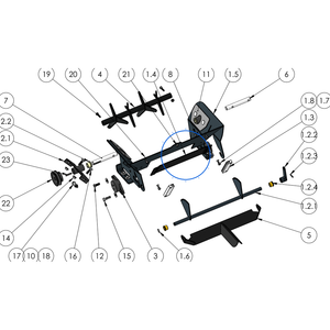 EcoLawn D-0177 Feed Trap-ECO 250 — Feed Trap Assembly replacement part for ECO Series top dressers
