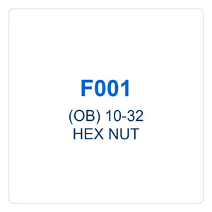 Walker Part # F001 : (OB) 10-32 HEX NUT