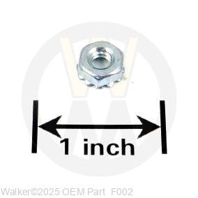 Walker Part # F002 : 10-24 KEPS NUT
