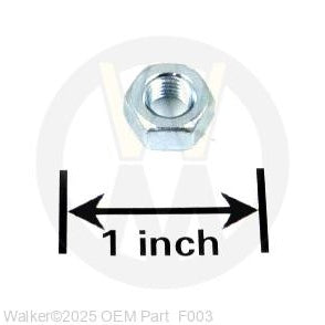 Walker Part # F003 : 1/4-28 HEX NUT