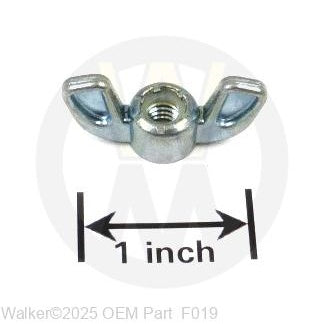 Walker Part # F019 : 1/4-20 ESNA WING NUT
