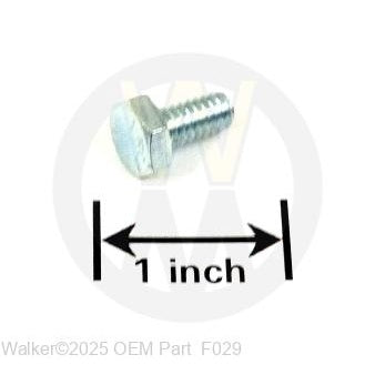 Walker Part # F029 : 1/4-20x1/2 HEX BOLT