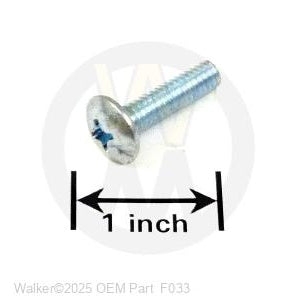 Walker Part # F033 : 1/4-20x1 PTH BOLT