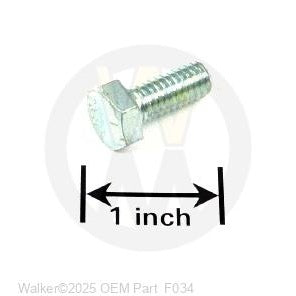 Walker Part # F034 : 5/16-18x3/4 HEX BOLT