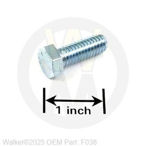 Walker Part # F038 : 3/8-16x1 HEX BOLT