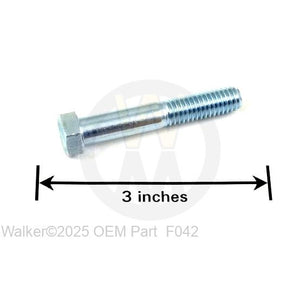 Walker Part # F042 : 3/8-16x2-1/4 HEX BOLT