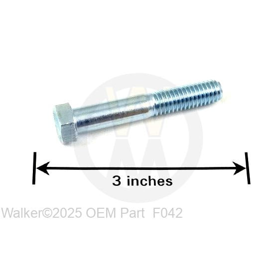 Walker Part # F042 : 3/8-16x2-1/4 HEX BOLT