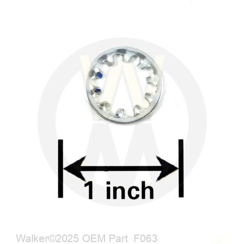 Walker Part # F063 : 3/8 INTERNAL STAR LOCK WASHER