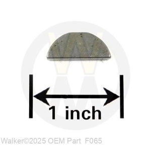 Walker Part # F065 : 3/16x3/4 WOODRUFF KEY (#10)