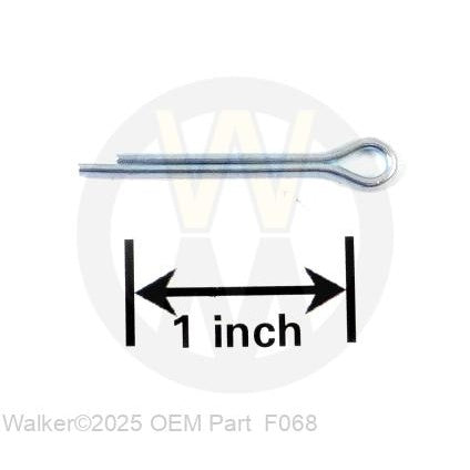 Walker Part # F068 : 1/8x1 COTTER PIN