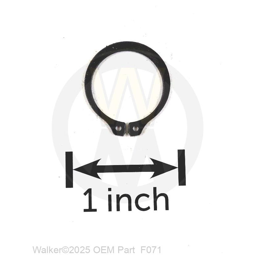 Walker Part # F071 : 3/4 EXTERNAL SNAP RING