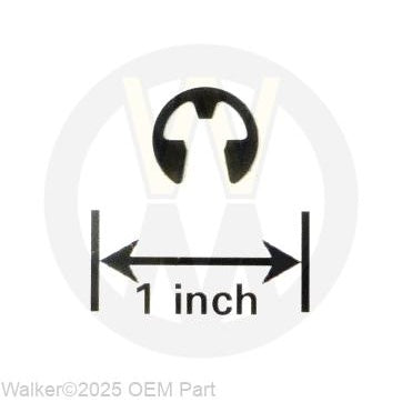 Walker Part # F072 : 1/4 E RETAINER RING