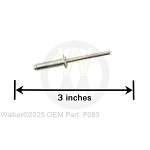 Walker Part # F083 : A/A68D ALUMINUM POP RIVET