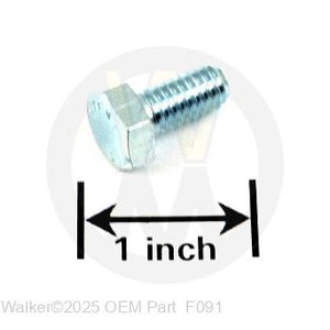 Walker Part # F091 : 5/16-18x5/8 HEX BOLT