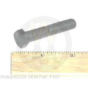 Walker Part # F107 : 3/8-16x2 HEX BOLT (PLAIN)