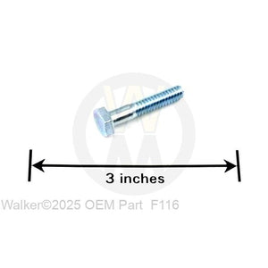 Walker Part # F116 : 1/4-20x1-1/4 HEX BOLT