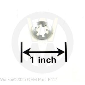 Walker Part # F117 : RETAINER RING