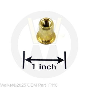 Walker Part # F118 : 1/4-20 KNURLED INSERT