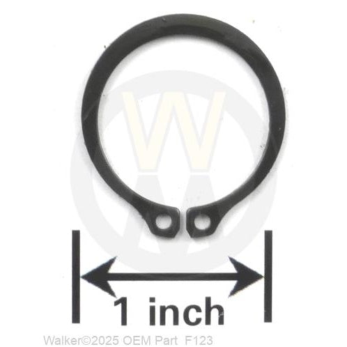 Walker Part # F123 : 1' EXTERNAL SNAP RING