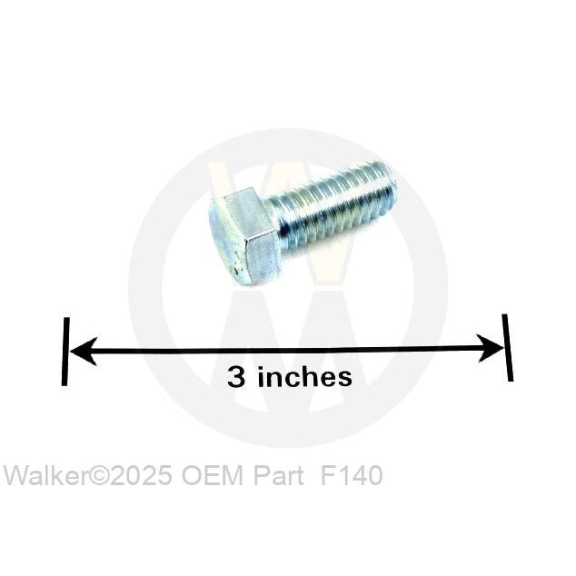 Walker Part # F140 : 7/16-14x1 HEX BOLT