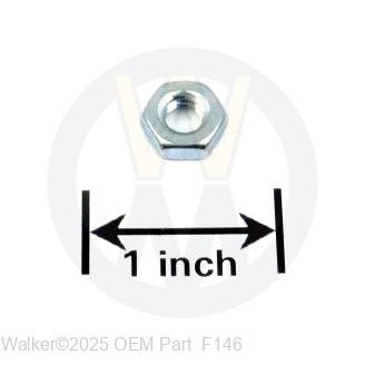 Walker Part # F146 : 1/4-20 JAM NUT