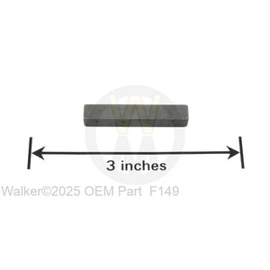 Walker Part # F149 : 1/4x1/4x1-1/2 KEY