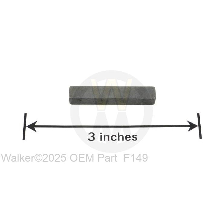 Walker Part # F149 : 1/4x1/4x1-1/2 KEY