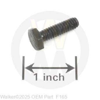 Walker Part # F165 : 1/4-20x7/8 HEX BOLT-PLAIN