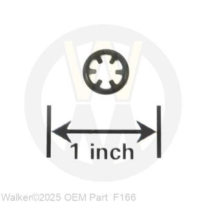 Walker Part # F166 : RETAINER RING