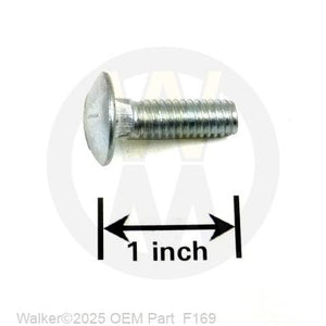 Walker Part # F169 : 5/16-18x1 CARRIAGE BOLT