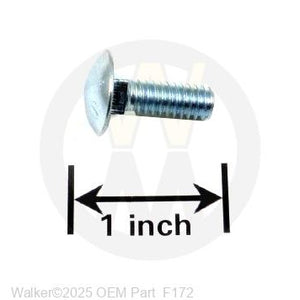 Walker Part # F172 : 1/4-20x3/4 CARRIAGE BOLT