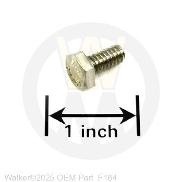 Walker Part # F184 : 1/4-20x1/2 HEX BOLT/SS
