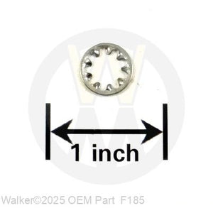 Walker Part # F185 : 1/4 INTERNAL STAR LOCK WASHER/SS