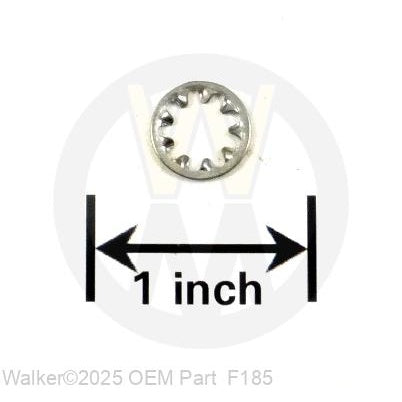 Walker Part # F185 : 1/4 INTERNAL STAR LOCK WASHER/SS