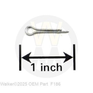 Walker Part # F186 : 5/64x1/2 COTTER PIN