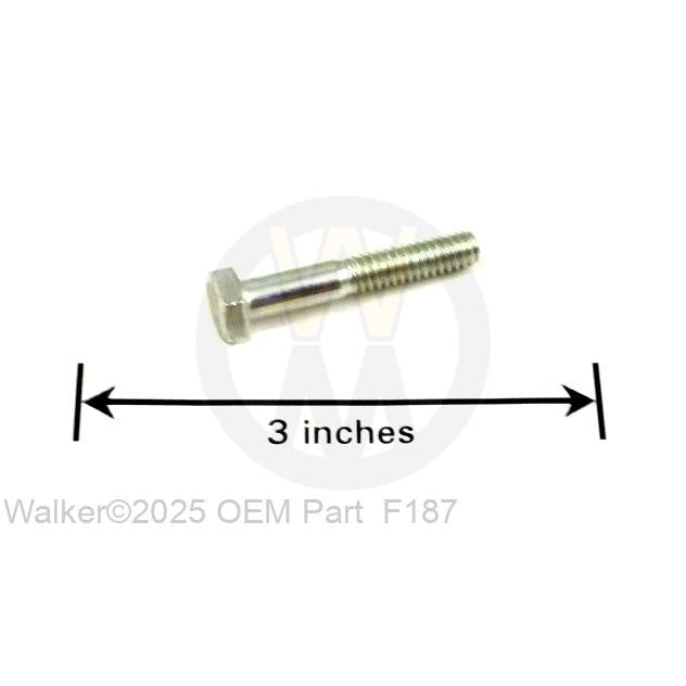 Walker Part # F187 : 1/4-20x1-1/2 HEX BOLT