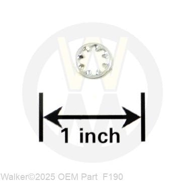 Walker Part # F190 : #10 INTERNAL STAR LOCK WASHER