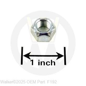 Walker Part # F192 : 3/8-24 SELF-LOCKING NUT