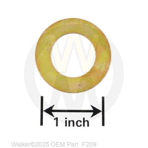 Walker Part # F209 : .765IDx1.312ODx.032 WASHER