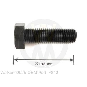 Walker Part # F212 : (NS) 3/4-10x2 HEX BOLT