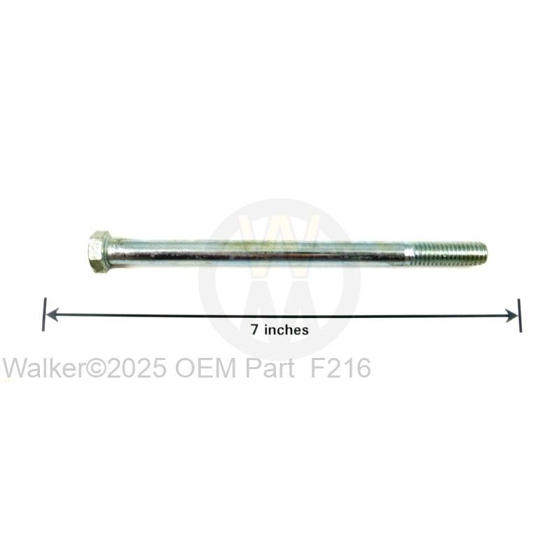 Walker Part # F216 : (OB) 3/8-16x5-1/2 HEX BOLT