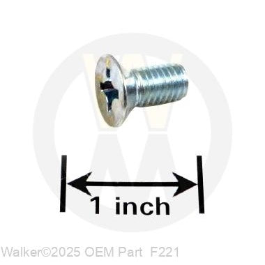 Walker Part # F221 : M8x1.25x16 PHF BOLT