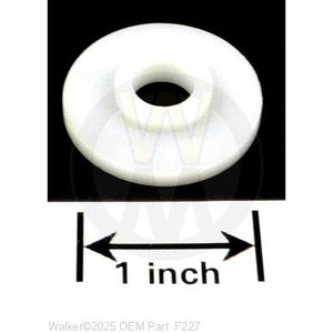 Walker Part # F227 : 3/8x1-1/4x1/8 PLASTIC WASHER
