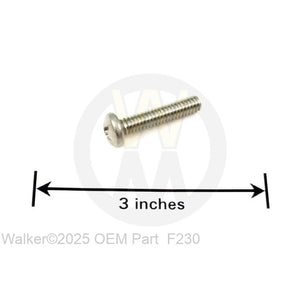 Walker Part # F230 : 1/4-20x1-1/4 PPHMS/SS